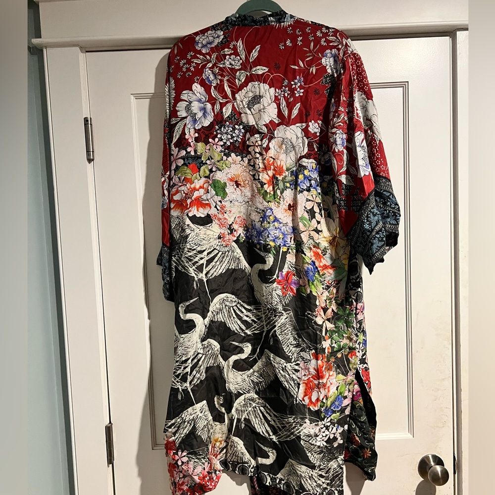 Johnny Was Janice Gabrielle Kim Reversible Silk Kimono - NWT - Sz. L - Picture 3 of 16